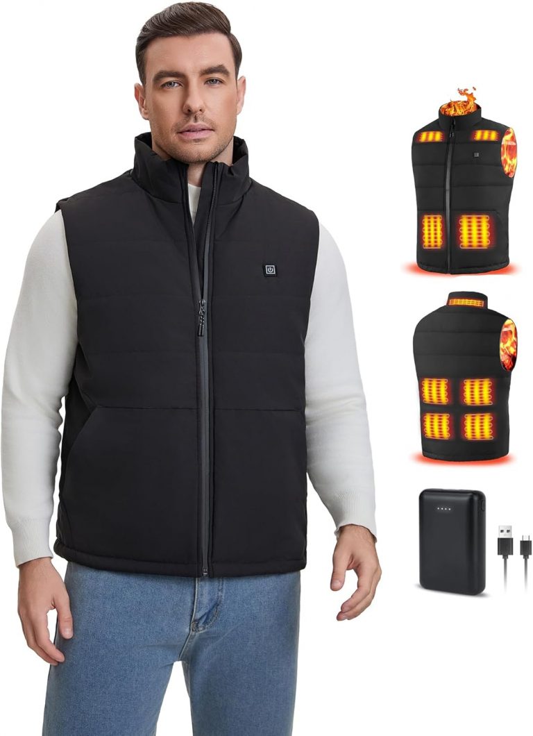 Rrtizan Beheizte Weste für Damen und Herren mit Powerbank, Heizweste mit 3 Temperaturstufen, ärmellose USB elektrische Beheizte Jacke, waschbarer beheizter Körperwärmer für Outdoor, Camping19,99€ statt 29,99€➡️ https://www.amazon.de/dp/B0FMKFP34V/?tag=preisfehlerheute-21