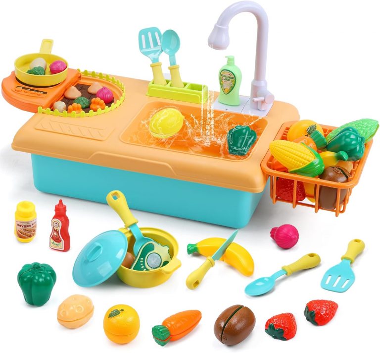 cute stone Küchenspüle Spielzeug Set mit fließendem Wasser,Spülbeckenspielzeug mit verbessertem elektrischen Wasserhahn, Spielküchenzubehör, Kochherd, Gemüsegartenspielzeug, Geschenk für Kinder ab 39.99€ ➡️ https://www.amazon.de/dp/B0DT9J8XRY/?tag=preisfehlerheute-21