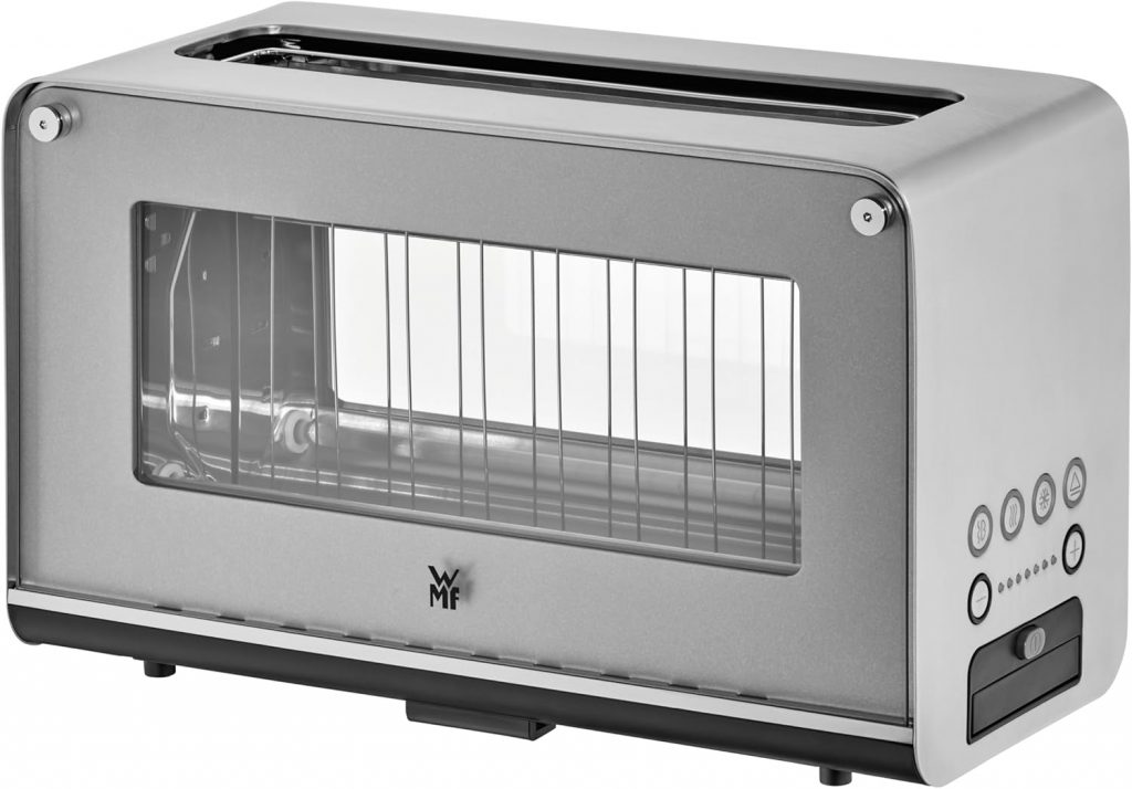 WMF Lono Toaster Glas mit Brötchenaufsatz, für 2 Scheiben, XXL-Toast, Aufwärm-Funktion, 7 Bräunungsstufen, edelstahl…