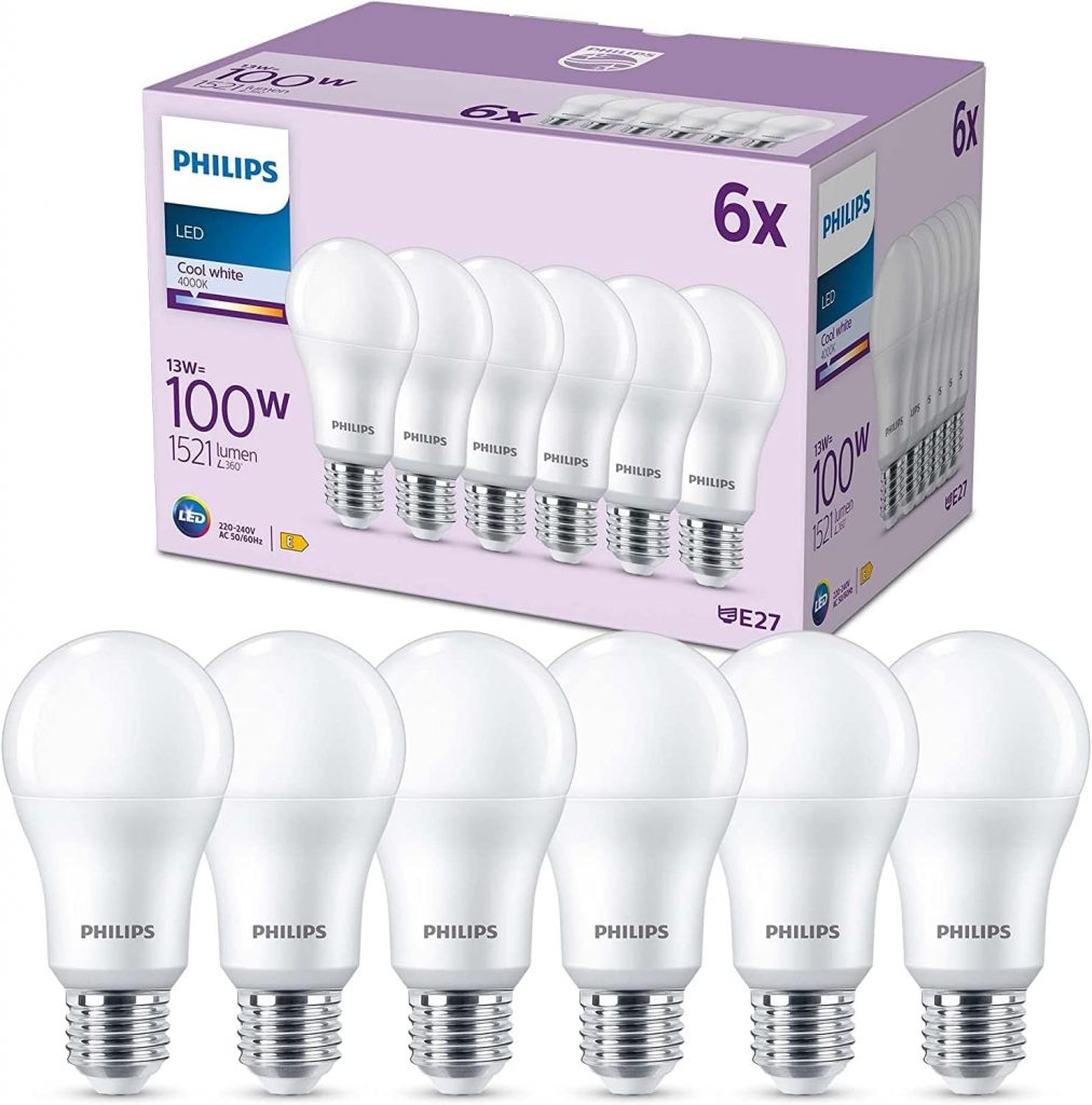 🤴 PHILIPS Classic LED E27 Lampe, 100W, matt, neutralweiß, nicht dimmbar, 6er Pack, Kaltweiß11,99€ statt 15,99€ – 26,0 🔥🚚 Verkauft durch Amazon und Versand durch Amazon399 Bewertungen: 4.4 / 5.0 ⭐️⭐️⭐️⭐️🛒 zu Amazon https://www.amazon.de/dp/B09ZBJNL1N/?tag=preisfehlerheute-21