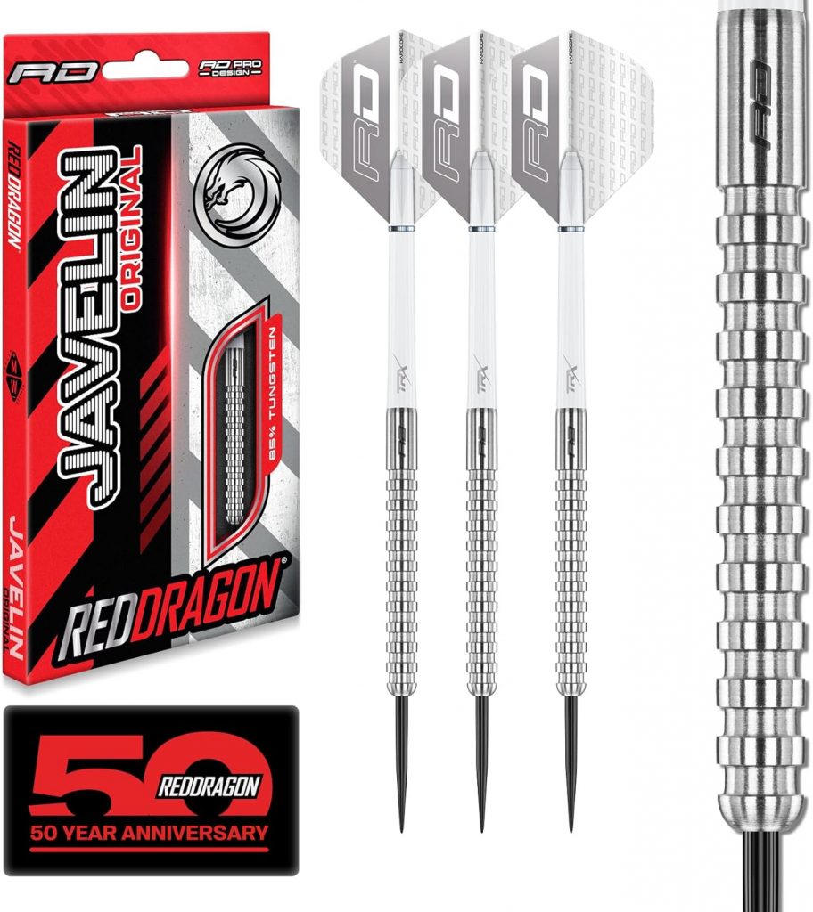 RED DRAGON Darts - Javelin Original Tungsten Darts | Profi Steeldarts mit Metallspitze, Flights & Shafts | Erhältlich in 20g, 22g, 24g, 26g | Präzise, langlebig & perfekt ausbalanciert.28,85€ ➡️ https://www.amazon.de/dp/B00I4047YI/?tag=preisfehlerheute-21