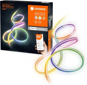 LEDVANCE Smarter LED Lichtschlauch mit WiFi Technologie für Außen, 3 Meter Länge, flexibel und biegsam, Lichtfarbe änderbar (2700-6500K), RGB-Farben änderbar, Schutzart IP44, SMART+ NEON FLEX RGBW19,99€ statt 79,99€➡️ https://www.amazon.de/dp/B08KY8T1ZH/?tag=preisfehlerheute-21