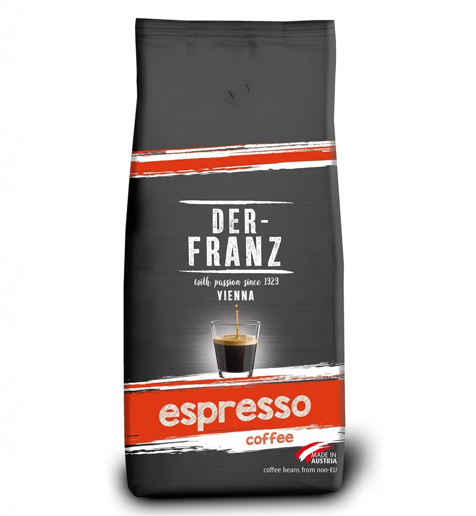 Der-Franz Espresso Kaffee, Intensität 5/5, Arabica und Robusta, ganze Bohne,1000g11.38€ statt 24.30€🏷️ Coupon anwenden➡️ https://www.amazon.de/dp/B07YCMCY2T/?tag=preisfehlerheute-21