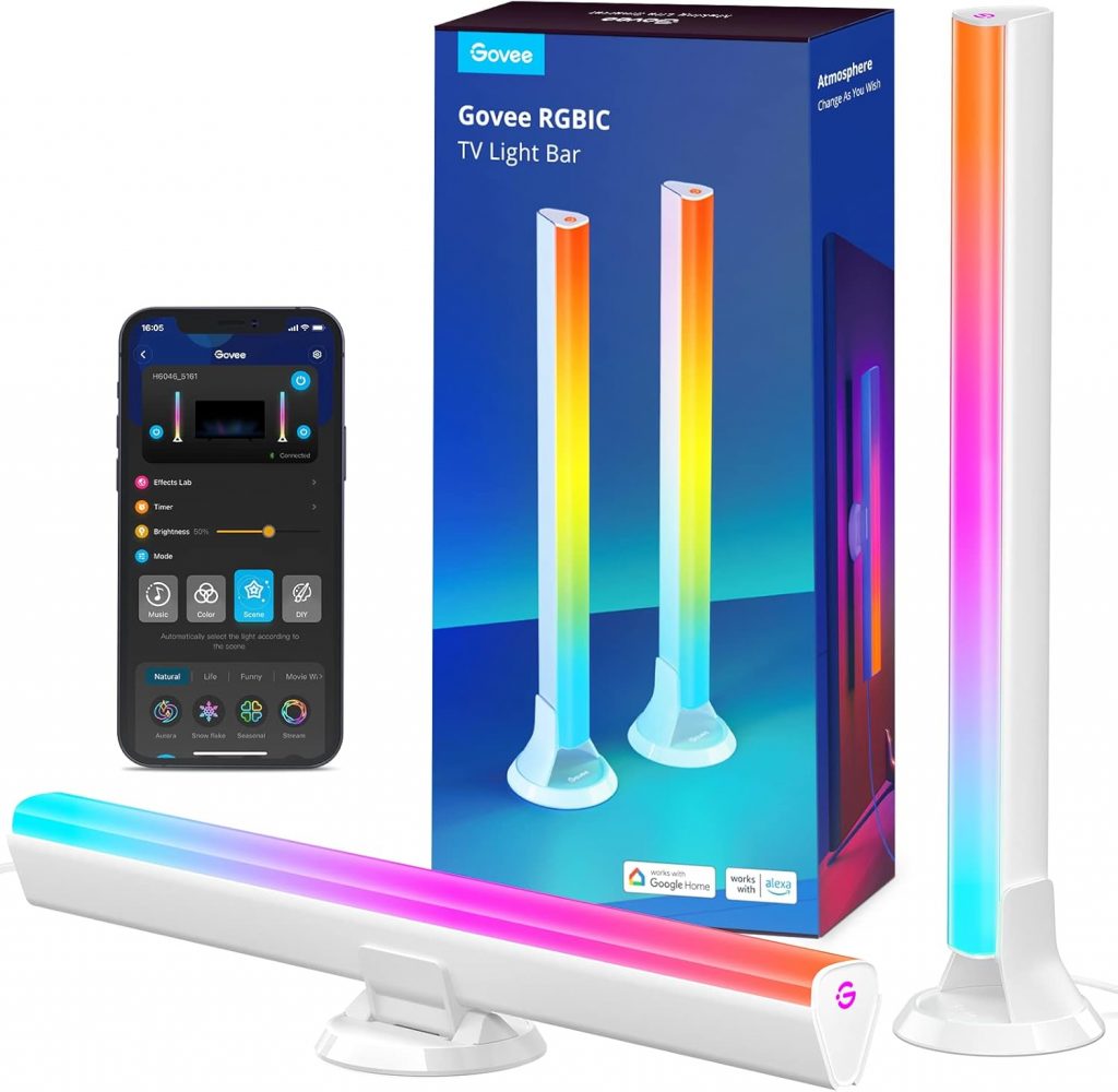 Govee RGBIC LED Lightbar, WiFi TV Hintergrundbeleuchtung für 45-70 Zoll mit Doppelte Lichtperlen, 3 Platzierungsoptionen, funktioniert mit Alexa und Google Assistant, dimmbare Weiß fürTV & PC44,98€ statt 79,99€➡️ https://www.amazon.de/dp/B0C1WYB11F/?tag=preisfehlerheute-21