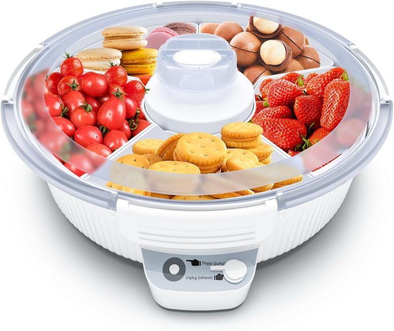 Snackbox Mit Fächern, Snackschale mit Deckel, Tablett mit Fächern, Tragbarer Snackbehälter zum Versiegeln von Getrockneten Früchten, Snacks und Früchten4.90€ ➡️ https://www.amazon.de/dp/B0DNF2576W/?tag=preisfehlerheute-21