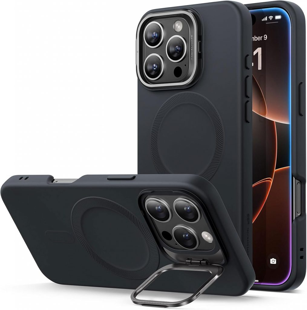 👑 ESR für iPhone 16 Pro Hülle, Silikon Hülle mit Ständer, kompatibel mit MagSafe, integrierter Kameraständer, magnetische Handyhülle für iPhone 16 Pro, Cloud Serie, Schwarz12,99€ statt 17,98€ - 28,00 % 🔥🚚 Verkauft von Eleganticy_ EU Store und Versand durch Amazon1,063 Bewertungen: 4.3 / 5.0 ⭐️⭐️⭐️⭐️🛒 zu Amazon https://www.amazon.de/dp/B0D7ZR6R6W/?amp%3Btag=preisfehlerheute-21&%3Bamp%3Bth=1&%3Bamp%3Bpsc=1&tag=preisfehlerheute-21