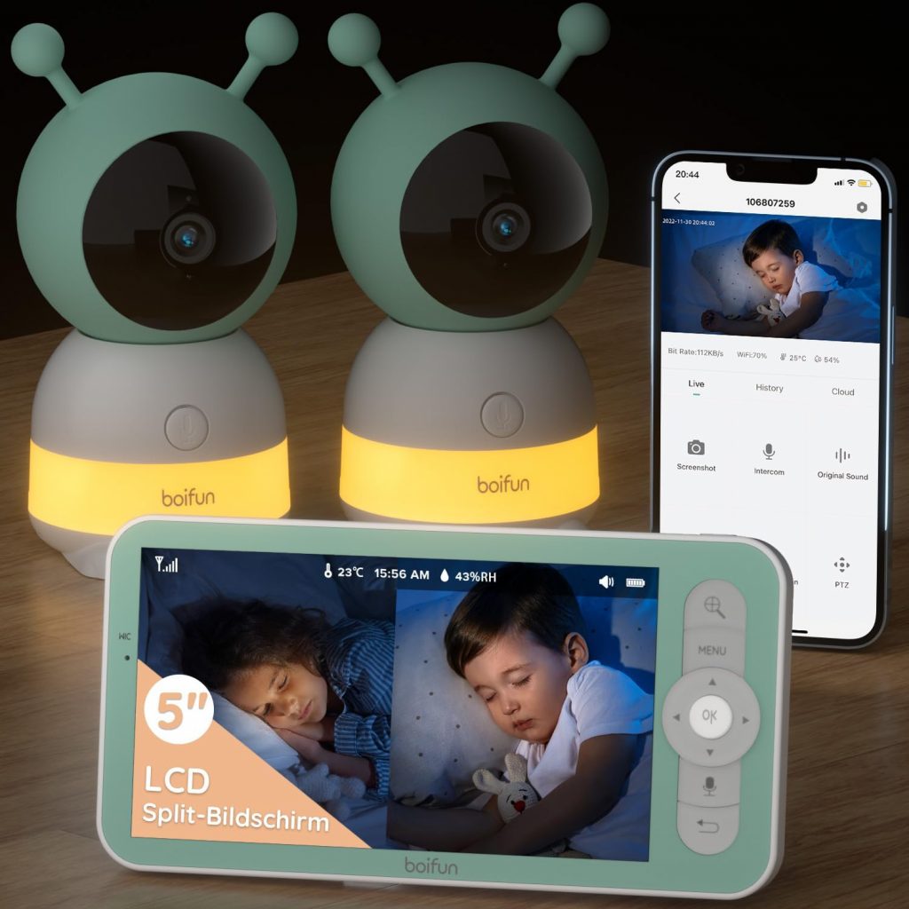 🤴 BOIFUN Babyphone mit 2 Kamera App, 2K QHD Bild, 355° Schwenken-60° Neige, 4×Zoom, Automatische Verfolgung, Weinen/Bewegungs/Geräuscherkennung, Temperatur und Feuchtigkeitsmessung169,99€ statt 239,99€ – 3 🔥🚚 Verkauft von Boifun Wachmann-DE und Versand durch Amazon417 Bewertungen: 4.2 / 5.0 ⭐️⭐️⭐️⭐️🛒 zu Amazon https://www.amazon.de/dp/B0DT3DJWK5/?tag=preisfehlerheute-21