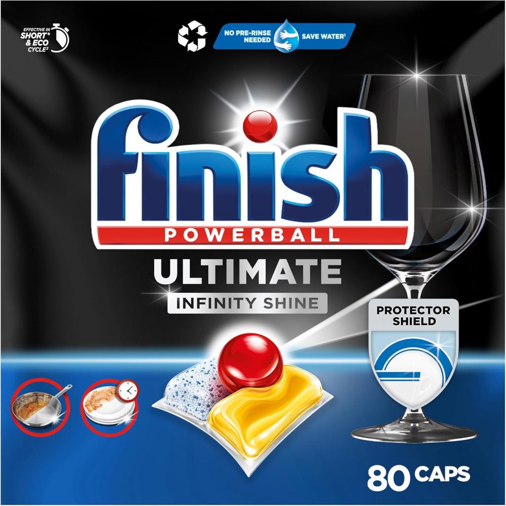 Finish Ultimate Infinity Shine Citrus Spülmaschinentabs – Geschirrspültabs für Tiefenreinigung, Fettlösekraft und Glanz mit Schutzschild – 80 Finish Caps12.91€ ➡️ https://www.amazon.de/dp/B09HV4V2NM/?tag=preisfehlerheute-21