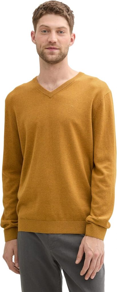 👑 TOM TAILOR Herren Basic Pullover mit V-Ausschnitt aus Baumwolle, 36292 - Mustard Melange, L16,27€ statt 39,99€ - 60,00 % 🔥🚚 Verkauft durch Amazon und Versand durch Amazon295 Bewertungen: 4.6 / 5.0 ⭐️⭐️⭐️⭐️⭐️🛒 zu Amazon https://www.amazon.de/dp/B0CS6YDP9W/?amp%3Btag=preisfehlerheute-21&%3Bamp%3Bth=1&%3Bamp%3Bpsc=1&tag=preisfehlerheute-21