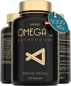 Omega 3 Kapseln Hochdosiert 3000mg - Premium Fischöl 120 Kapseln - Dreifache Wirkung - Hoher DHA & EPA Gehalt - Reines Omega 3 Öl aus Nachhaltigem Fischfang - Laborgeprüftes Fischöl Ohne Zusätze10.73€ statt 23.90€🏷️ Coupon anwenden➡️ https://www.amazon.de/dp/B086Q2Q2HK/?tag=preisfehlerheute-21