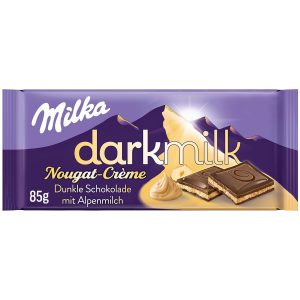 Milka Dark Milk &ndash; Dunkle Alpenmilch-Schokolade mit cremiger Nougat-Cr&egrave;me-F&uuml;llung &ndash; 85g0.87&euro; ➡️ https://www.amazon.de/dp/B0CGW15M7X/?tag=preisfehlerheute-21