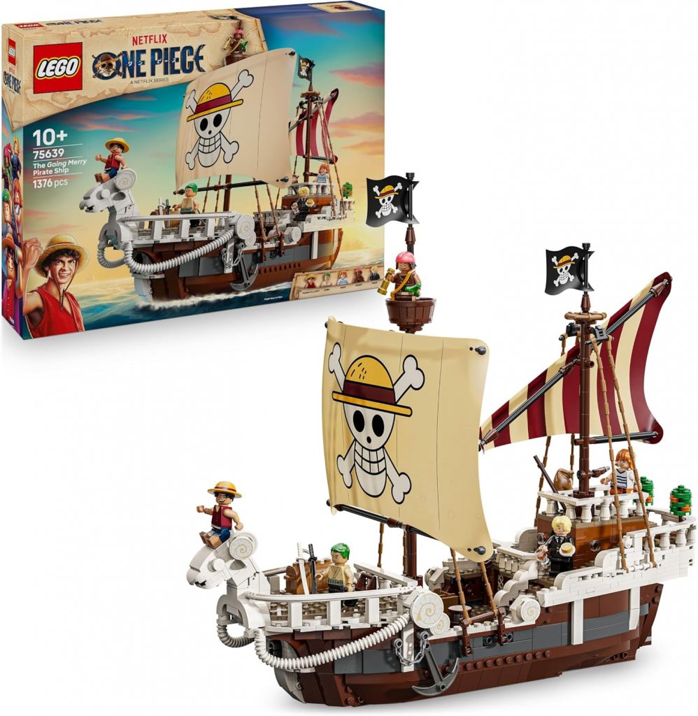 👑 LEGO ONE Piece - Das Piratenschiff Flying Lamb (Going Merry) - Spielset mit 5 Minifiguren - inkl. Ruffy, Zoro & Nami - Spielzeug zum Bauen - Geschenk für Jungen, Mädchen & Fans ab 10 Jahren - 7563994,99€ statt 129,99€ - 27,00 % 🔥🚚 Verkauft durch Amazon und Versand durch Amazon778 Bewertungen: 4.7 / 5.0 ⭐️⭐️⭐️⭐️⭐️🛒 zu Amazon https://www.amazon.de/dp/B0DWDQYB87/?amp%3Btag=preisfehlerheute-21&tag=preisfehlerheute-21