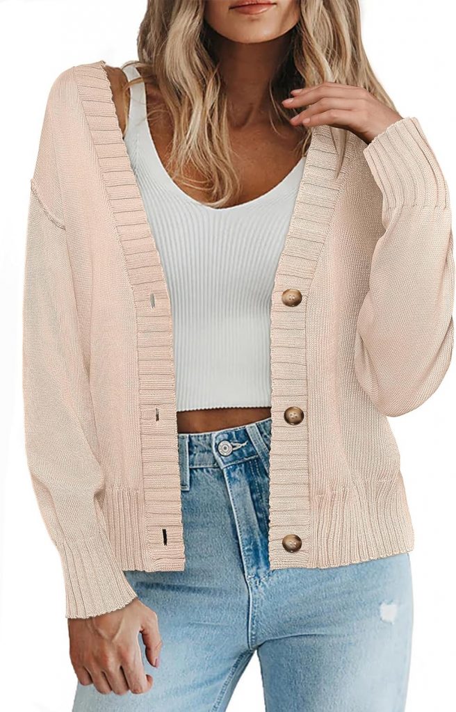 Zeagoo Damen Strickjacke Kurz Grobstrick Cardigan Mit Knöpfen V-Ausschnitt Open Front Sweater Langarm Herbst Winter Pullover Kaffee S11,21€ statt 18,69€➡️ https://www.amazon.de/dp/B0D44P6WRJ/?tag=preisfehlerheute-21