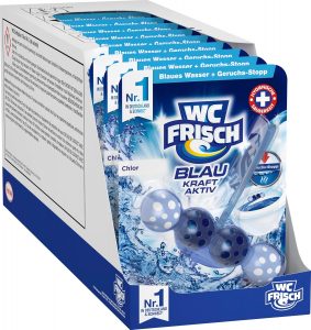 WC FRISCH Kraft Aktiv Blauspüler Chlor (10er Pack), WC Reiniger mit innovativer Geruchs-Stopp-Formel, Duftsteine für extra Frische und eine sichtbare Reinigung11.81€ statt 20.90€➡️ https://www.amazon.de/dp/B089DQRYPY/?tag=preisfehlerheute-21