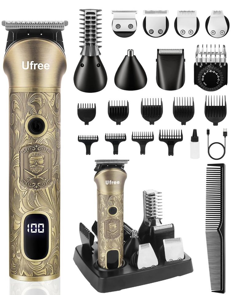 👑 Ufree Haarschneidemaschine Profi Barttrimmer Haartrimmer Herren, 7 in 1 Bartschneider Haarschneider Rasierer Herren Elektrisch, Langhaarschneider Trimmer, Geburtstagsgeschenk für Männer29,99€ statt 39,99€ - 26,00 % 🔥🚚 Verkauft von HX-Beauty und Versand durch Amazon🛒 zu Amazon https://www.amazon.de/dp/B0BMKLJW22/?amp%3Btag=preisfehlerheute-21&tag=preisfehlerheute-21