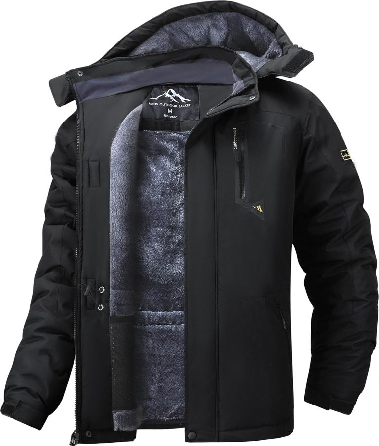Tansozer Skijacke Herren Winter Wasserdicht Winterjacke Warm Gefüttert Regenjacke Atmungsaktiv Wanderjacke Fleece, Schwarz, M49.99€ statt 88.99€➡️ https://www.amazon.de/dp/B0D6M8S5X5/?tag=preisfehlerheute-21