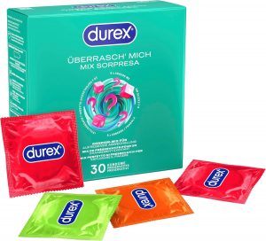 🤴 Durex Überrasch Mich Kondome-Mix – Mischung mit 4 verschiedenen Kondom-Sorten zum Ausprobieren – 30er Pack (1 x 30 Stück)15,55€ statt 20,99€ - 26,00 % 🔥🚚 Verkauft durch Amazon und Versand durch Amazon1,439 Bewertungen: 4.4 / 5.0 ⭐️⭐️⭐️⭐️🛒 zu Amazon https://www.amazon.de/dp/B09NQN8TVQ/?th=1&%3Bpsc=1&%3Btag=preisfehlerheute-21&tag=preisfehlerheute-21