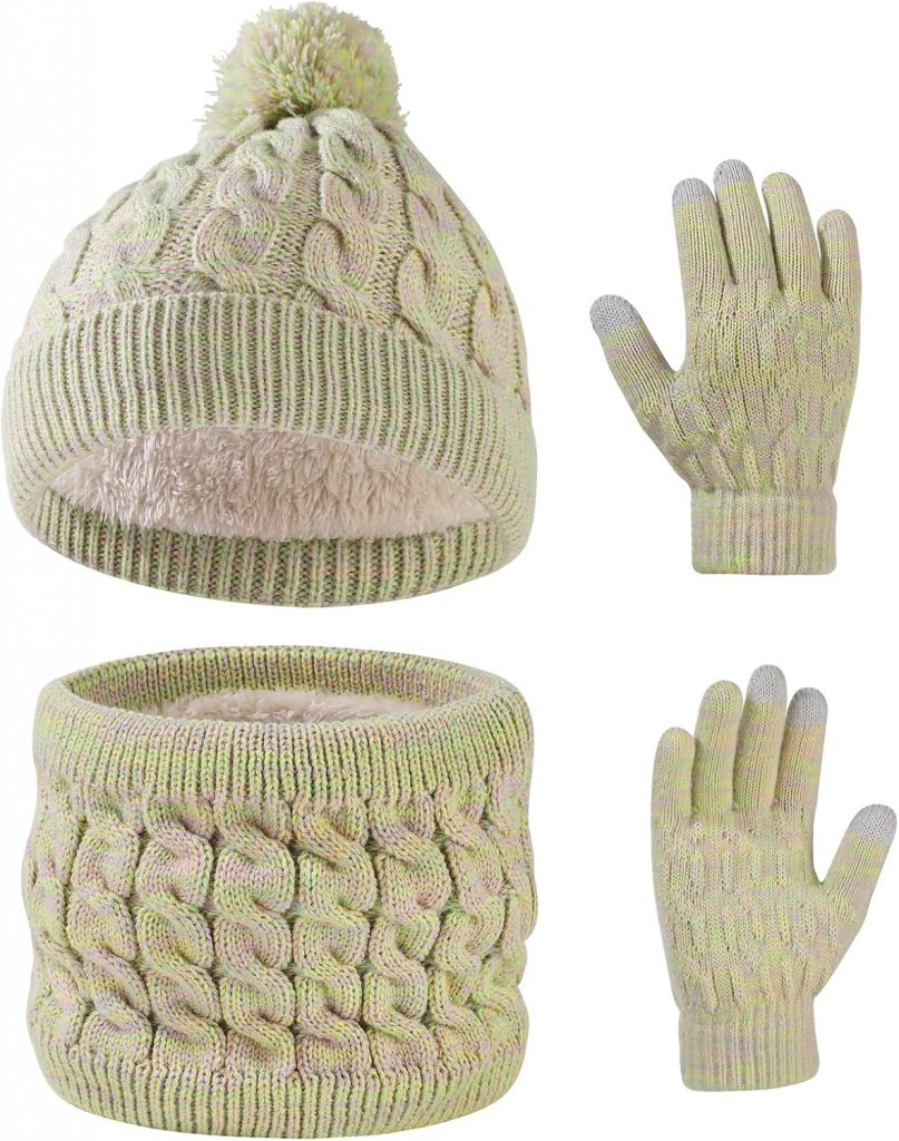 Waylipun Wintermütze Schal Handschuhe Set für Mädchen Jungen, 3 in 1 Warm Winte Strickmütze Kinder Mütze Set mit Plüsch Innenfutter für Kinder 3-10 Jahre (Grün-Mix)7.18€ statt 19.99€🏷️ Coupon anwenden➡️ https://www.amazon.de/dp/B0DD45Z1LM/?tag=preisfehlerheute-21