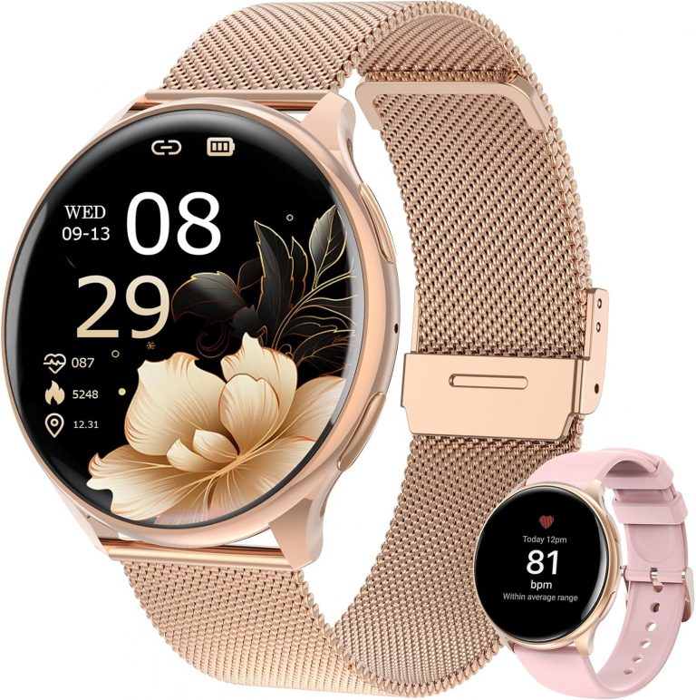 👑 SLOKSFil Smartwatch Damen mit Telefonfunktion, 1.39" Smart Watch Rund mit SpO2, 24H Pulsuhr Blutdruck Schlafmonitor, Fitness Tracker 120+ Sportmodi Schrittzähler für iOS Android (Roségold)41,99€ statt 59,99€ - 30,00 % 🔥🚚 Verkauft von lansitong und Versand durch Amazon181 Bewertungen: 4.4 / 5.0 ⭐️⭐️⭐️⭐️🛒 zu Amazon https://www.amazon.de/dp/B0FVD6XJ6Q/?amp%3Btag=preisfehlerheute-21&amp%3Bth=1&amp%3Bpsc=1&tag=preisfehlerheute-21