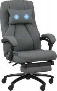 Vinsetto Bürostuhl mit Massagefunktion Ergonomischer Chefsessel mit Liegefunktion, Fußstütze Höhenverstellbar 360° Drehbar Schreibtischstuhl mit Kopfstütze, USB-Schnittstelle, Leinenoptik, Dunkelgrau57.49€ ➡️ https://www.amazon.de/dp/B0FF498Y7G/?tag=preisfehlerheute-21