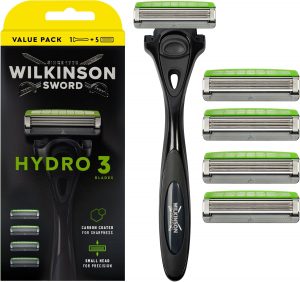 Wilkinson Sword Hydro 3 Rasierer +5 Rasierklingen f&uuml;r M&auml;nner3&euro; ➡️ https://www.amazon.de/dp/B0C1GQ7MF6/?tag=preisfehlerheute-21