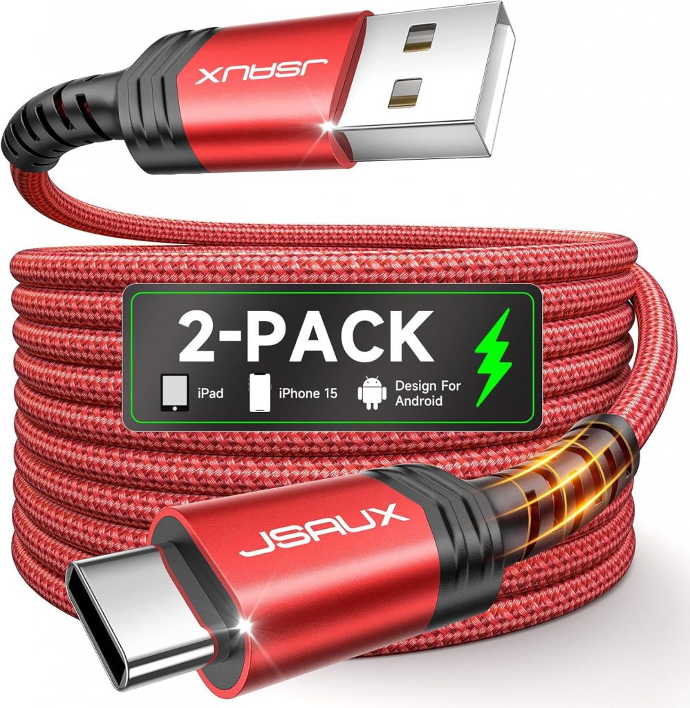 👑 JSAUX USB C Kabel 3.1A [2 Stück 2M], Ladekabel USB C Nylon Geflochten Schnellladekabel Kompatibel mit Samsung Galaxy S25 S24 S23 Ultra S22 S21, iPhone 17 16 15 Pro Max, CarPlay, PS5 Controller-Rot6,38€ statt 8,99€ – 3 🔥🚚 Verkauft von JS Digital DE und Versand durch Amazon47,138 Bewertungen: 4.6 / 5.0 ⭐️⭐️⭐️⭐️⭐️🛒 zu Amazon https://www.amazon.de/dp/B07BBLTX96/?th=1&tag=preisfehlerheute-21#038;psc=1&tag=preisfehlerheute-21