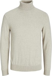 JACK & JONES Herren D&uuml;nner Rollkragen Strickpullover | Klassischer Rundhals Sweater | Langarm Basic JJEEMIL, Farben:Beige, Gr&ouml;&szlig;e Pullover:L20,90&euro; statt 39,99&euro;➡️ https://www.amazon.de/dp/B07XS4F3X7/?tag=preisfehlerheute-21