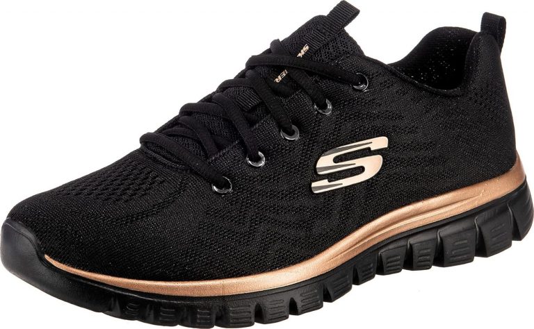 Skechers Damen Graceful Get Connected Sneaker,Schwarz Rose Gold, 41 EU🔥 ➡️ https://www.amazon.de/dp/B07T6TDQP6/?tag=preisfehlerheute-21