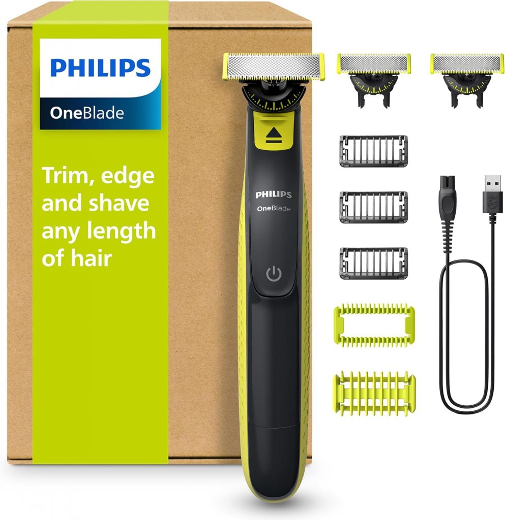 PHILIPS OneBlade 360 Face & Body - elektrischer Rasierer, Trimmer & Bodygroomer, 3x 360 Klingen, 3x Trimmaufsätze (1/3/5 mm), 2x Körperaufsätze, Nass- & Trockenrasur für Gesicht & Körper (QP2824/31)39,99€ statt 59,99€➡️ https://www.amazon.de/dp/B0DXLBZF4Q/?tag=preisfehlerheute-21