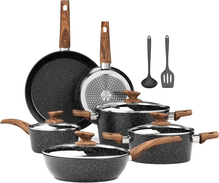 🤴 Kitchen Academy Induktion Töpfe Set - 12-teilige Schwarze Granit Kochtöpfe Set,Antihaft Topfset und Pfannen Set,PFOA & PFOS-freie87,99€ statt 119,99€ - 27,00 % 🔥🚚 Verkauft von Chefs Bravo EU und Versand durch Amazon1,791 Bewertungen: 4.4 / 5.0 ⭐️⭐️⭐️⭐️🛒 zu Amazon https://www.amazon.de/dp/B0C5LPVCQ5/?amp%3Btag=preisfehlerheute-21&amp%3Bth=1&amp%3Bpsc=1&tag=preisfehlerheute-21