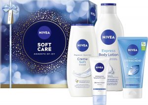 NIVEA Soft Care Geschenkset, Geschenk f&uuml;r Frauen, Geschenkbox mit Duschgel (250 ml), Body Lotion (400 ml), Tagespflege (50 ml) & Waschgel (150 ml)9.02&euro; ➡️ https://www.amazon.de/dp/B0FCMWVPXQ/?tag=preisfehlerheute-21