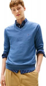 Tommy Hilfiger Herren Pullover Essential Cotton V-Ausschnitt, Blau (Petrol Blue Heather), M56,95&euro; statt 99,90&euro;➡️ https://www.amazon.de/dp/B0DSYGB3D3/?tag=preisfehlerheute-21