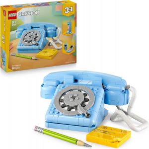 LEGO Creator 3-in-1 Retro-Telefon Spielzeug mit W&auml;hlscheibe &ndash; verwandelbar in EIN 1980er-Modell oder Zwei Mobiltelefone aus den 2000ern &ndash; kreatives Geschenk f&uuml;r Kinder ab 8 Jahren &ndash; 3117416,99&euro; statt 29,99&euro;➡️ https://www.amazon.de/dp/B0DWDLTKXH/?tag=preisfehlerheute-21