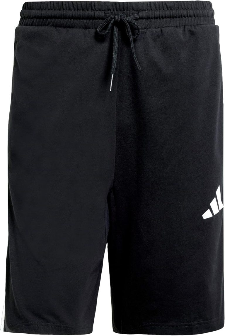 adidas Herren Essentials Three Stripes Single Jersey Short 10IN, Black/White, S13,52€ statt 35,00€➡️ https://www.amazon.de/dp/B0DJ32RQ9B/?tag=preisfehlerheute-21