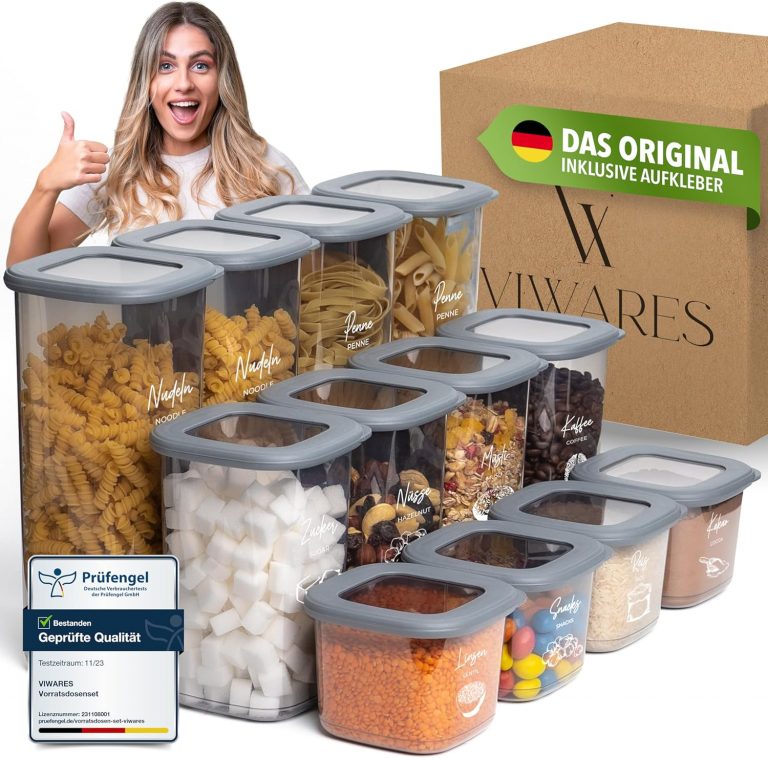 🤴 Vorratsdosen mit Deckel Luftdicht, 12er Vorratsbehälter Set BPA-Frei, Vorratsdose zur Müsli Mehl Aufbewahrung Küche, Praktische Organizer Küche, Frischhaltedosen für Lebensmittelaufbewahrung19,89€ statt 29,90€ - 34,00 % 🔥🚚 Verkauft und Versand durch Viwares4,719 Bewertungen: 4.6 / 5.0 ⭐️⭐️⭐️⭐️⭐️🛒 zu Amazon https://www.amazon.de/dp/B0B5F9RK37/?amp%3Btag=preisfehlerheute-21&amp%3Bth=1&amp%3Bpsc=1&tag=preisfehlerheute-21