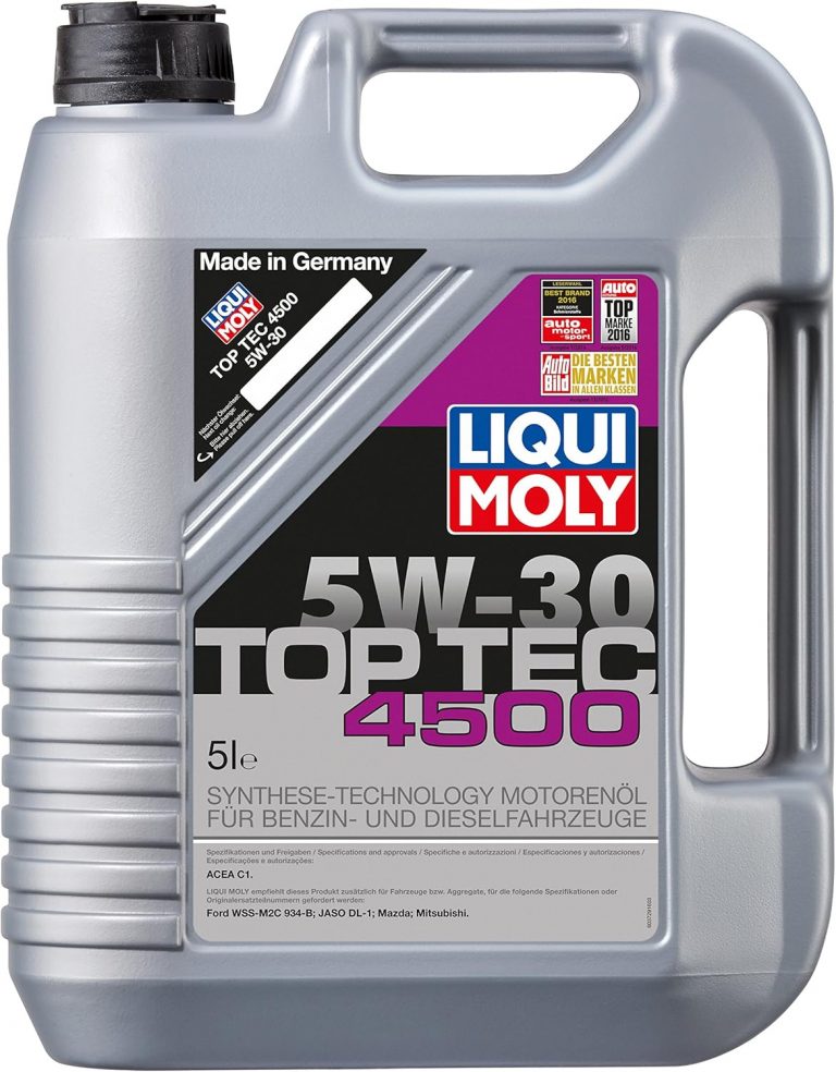 LIQUI MOLY Top Tec 4500 5W-30 | 5 L | Synthesetechnologie Motoröl | Art.-Nr.: 3729, farblos35,81€ statt 72,29€➡️ https://www.amazon.de/dp/B003N7CLQS/?tag=preisfehlerheute-21