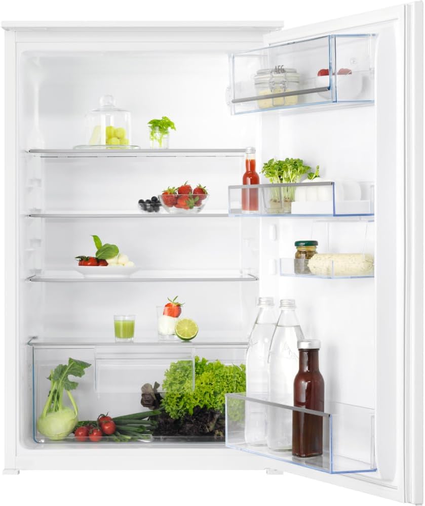 AEG Einbau-Kühlschrank 88 cm ohne Gefrierfach, Serie 5000 OptiSpace: 3x vielfach verstellbare Glasablage, großer Kühlraum (142L), LED-Beleuchtung, mechanische Steuerung, Schlepptür-Technik, TSK5O881ES293,62€ statt 379,00€➡️ https://www.amazon.de/dp/B0CGLQLBC6/?tag=preisfehlerheute-21