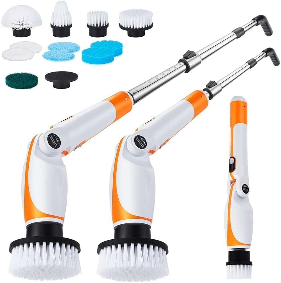Fixm Elektrische Reinigungsbürste, Electric Cleaning Brush mit ausziehbarem langem Griff und 4 verstellbaren Winkeln für Bad, Dusche, Wanne, Fliesen und Böden, 11 austauschbare Bürstenköpfe9.99€ statt 39.99€➡️ https://www.amazon.de/dp/B0DN1JN78W/?tag=preisfehlerheute-21