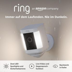 🤴 Ring Spotlight Kamera Plus Akku (Spotlight Cam Plus) | &Uuml;berwachungskamera aussen mit WLAN, HD-Video, LED-Strahler, Nachtsicht, Bewegungserfassung & Sirene | Alexa-kompatible Sicherheitskamera109,99&euro; statt 149,99&euro; - 27,00 % 🔥🚚 Verkauft durch Amazon und Versand durch Amazon4,380 Bewertungen: 4.4 / 5.0 ⭐️⭐️⭐️⭐️🛒 zu Amazon https://www.amazon.de/dp/B09K1LWPRK/?th=1&amp%3Bpsc=1&amp%3Btag=preisfehlerheute-21&tag=preisfehlerheute-21