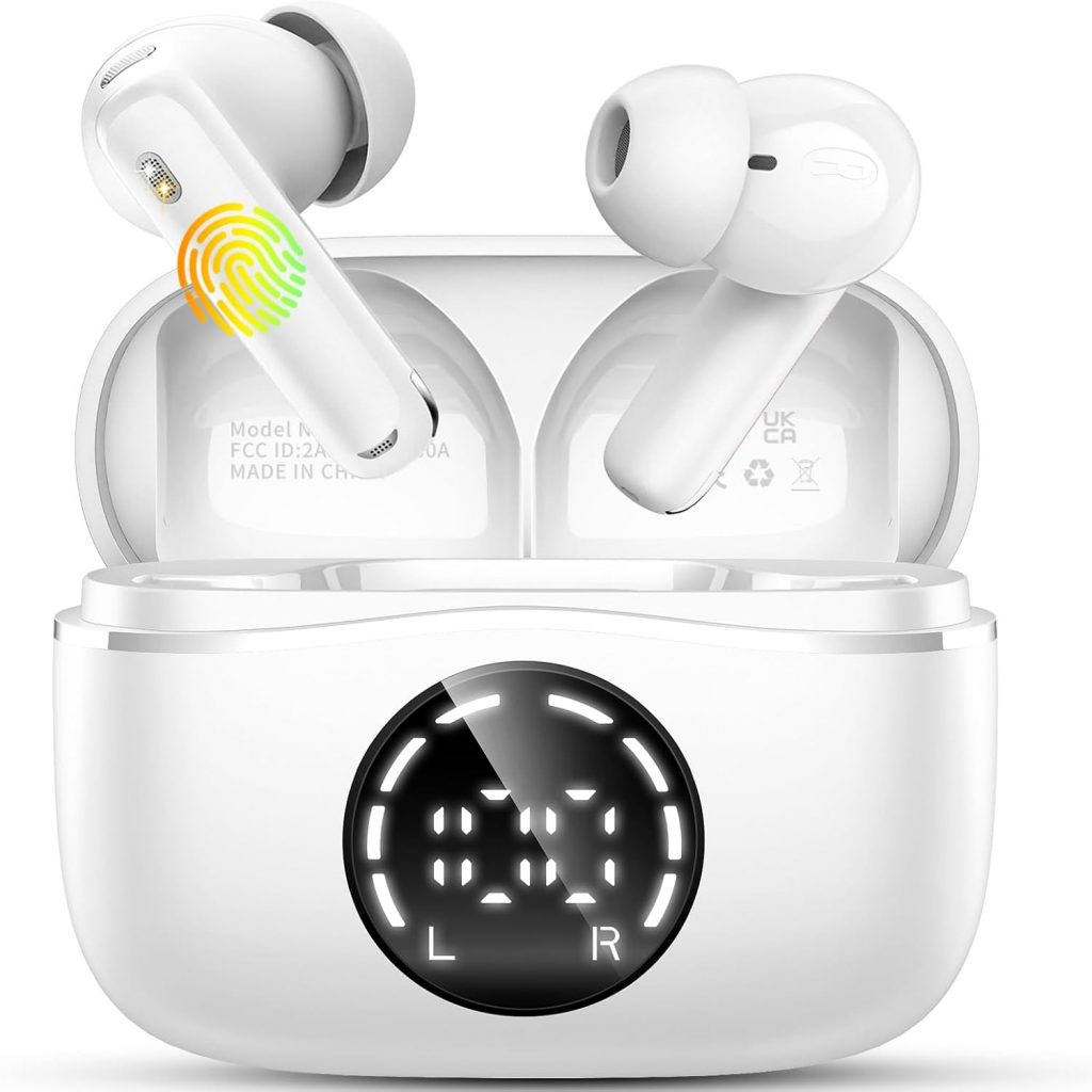 chalvh Bluetooth Kopfhörer, Kopfhörer Kabellos Bluetooth 5.4 Sport In Ear Kopfhörer mit 4 Mikrofon, 48 std…