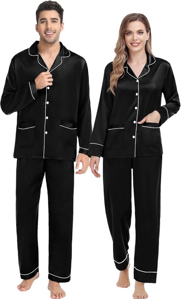 🤴 SWOMOG Seiden Pyjama-Set für Paare langärmliges Seidiges Pyjama Sets 2 Taschen Satin Nachtwäsche 2-teilig Button Down Pjs19,98€ statt 29,99€ – 34,0 🔥🚚 Verkauft von SWOMOG-EU und Versand durch Amazon296 Bewertungen: 4.3 / 5.0 ⭐️⭐️⭐️⭐️🛒 zu Amazon https://www.amazon.de/dp/B0B21GCKDV/?th=1&tag=preisfehlerheute-21#038;psc=1&tag=preisfehlerheute-21