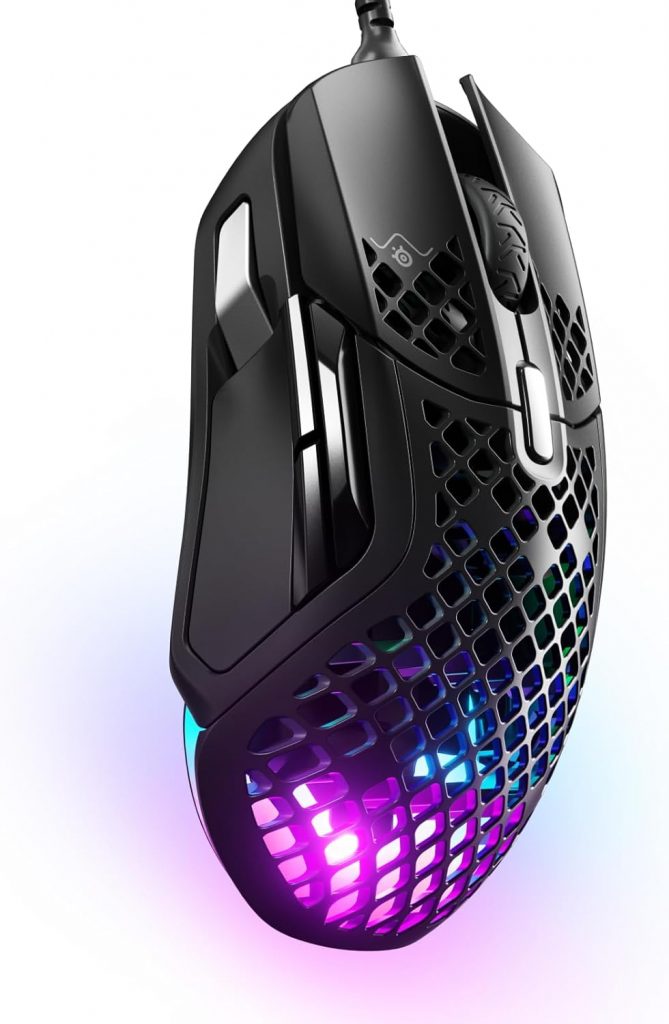 SteelSeries Aerox 5 - RGB Gaming-Mouse mit &Ouml;ffnungen in der Oberfl&auml;che Pirate-De#als - Federleicht und wasserabweisend - Optischer TrueMove Air-Sensor mit 18.000 DPI⏩️ https://www.amazon.de/PIRATE-DEALS.DE/dp/B09W19PZFF?tag=preisfehlerheute-21