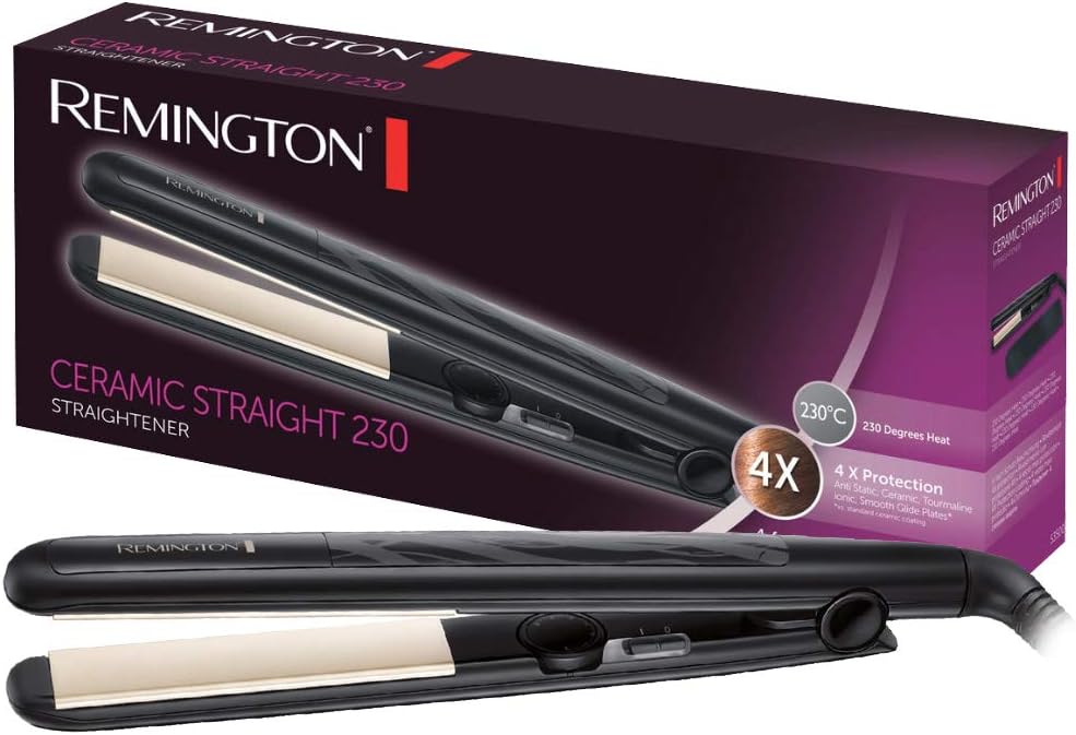 🤴 Remington Glätteisen Ceramic Straight (4-facher Schutz: antistatische Keramik-Turmalin-Beschichtung -gleichmäßige Wärmeverteilung, geringere statische Aufladung & seidiger Glanz) Haarglätter S350021,99€ statt 39,99€ – 46,0 🔥🚚 Verkauft durch Amazon und Versand durch Amazon40,533 Bewertungen: 4.5 / 5.0 ⭐️⭐️⭐️⭐️⭐️🛒 zu Amazon https://www.amazon.de/dp/B005EFZUO2/?th=1&tag=preisfehlerheute-21#038;psc=1&tag=preisfehlerheute-21