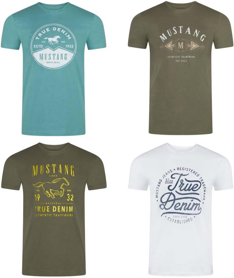 MUSTANG Tshirt Herren Baumwolle Regular Fit 4er Pack Set Rundhals Kurzarm Sommer Tee Shirt Logoprint L, Größe:L, Farbe:Pack 1749,99€ statt 61,99€➡️ https://www.amazon.de/dp/B0BZ8KCQDQ/?tag=preisfehlerheute-21
