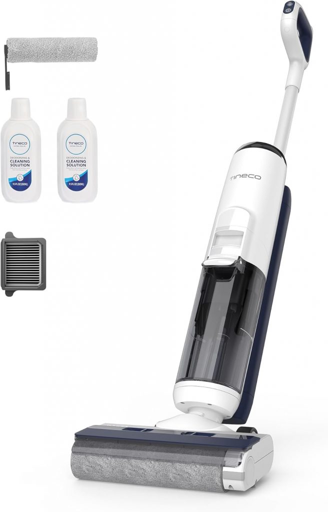 Tineco iFLOOR 5 Breeze Complete Nass Trockensauger, EIN-Schritt-Reinigung für Hartböden, Kantenreinigung