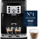 De’Longhi Magnifica S – Perfetto Kaffeevollautomat mit klassischem Milchaufschäumer, Espresso- und Cappuccino Kaffeemaschine, Bedienfeld mit Tasten, Schwarz (ECAM22.110.B)