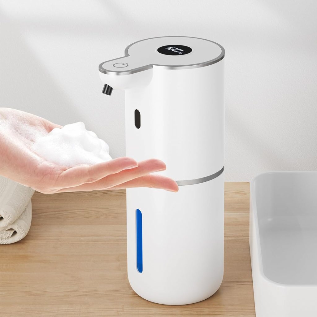 Fantictas Seifenspender Automatisch, Elektrischer Schaumseifenspender mit Display, USB-Wiederaufladbarer,6-Stufig Einstellbar, 380ml Wandmontage für Badezimmer/Küche/Geschirrspülmittel, Weiß17,99€ statt 34,99€➡️ https://www.amazon.de/dp/B0FLD5JV4Q/?tag=preisfehlerheute-21