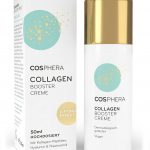 Cosphera Collagen Booster Creme 50 ml Vegan – mit Hyaluronsäure, Peptiden & Vitamin B3 – Gesichtscreme gegen Falten – Anti Faltencreme gegen Tränensäcke, Augenringe und Stirnfalten