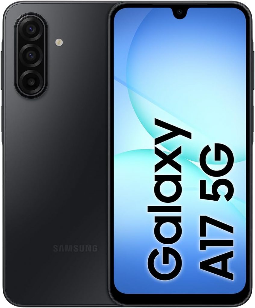Samsung Galaxy A17 5G AI Smartphone, KI-Handy mit Android, Dünner 7,5-mm-Rahmen, 50-MP-Kamera, 128 GB Speicher, 4 GB RAM, 5.000-mAh-Akku, Black, 2,5 Jahre Herstellergarantie [Exklusiv auf Amazon]149,00€ statt 229,00€➡️ https://www.amazon.de/dp/B0FJSB3FH1/?tag=preisfehlerheute-21
