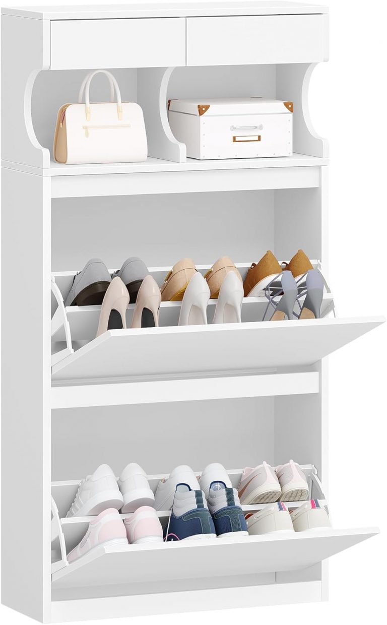 Hzuaneri Schuhschrank, Schuhregal Schuhkipper Schmal, Verstellbar, Schuhkommode für Eingang, Flur, Garderobe, 12 Paar, 2 Klappen (60B cm), Weiß SR46603X43,99€ statt 69,99€➡️ https://www.amazon.de/dp/B0FSL68GZW/?tag=preisfehlerheute-21